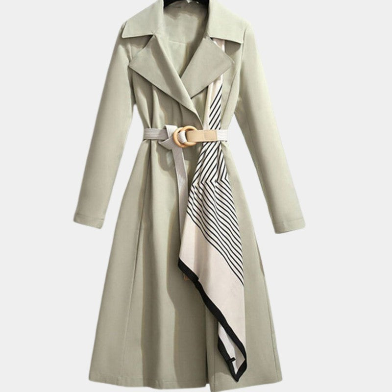 Clarice | A-Line Belted Trench Coat