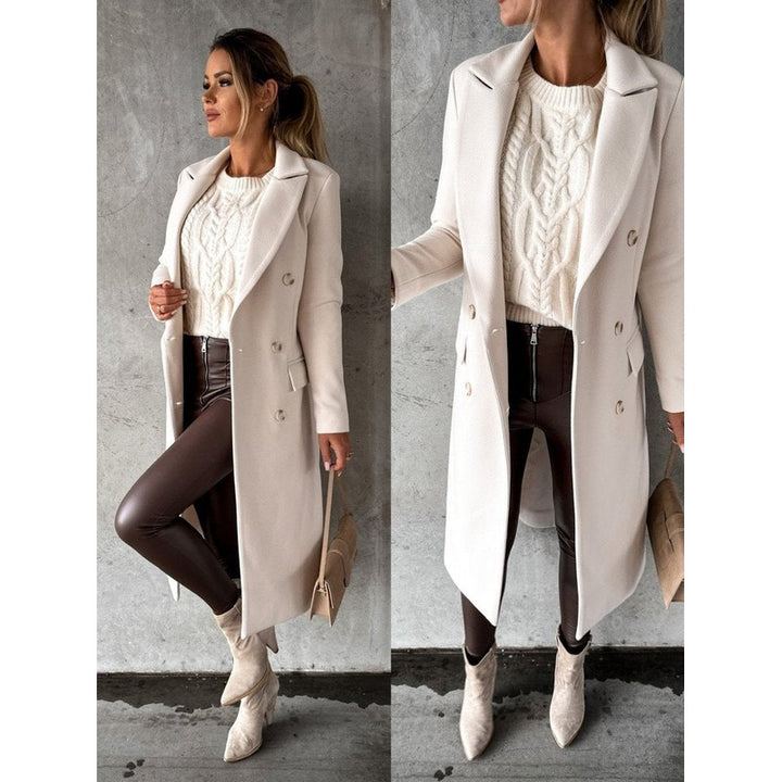 Emeline | Tailored Double-Breasted Longline Coat