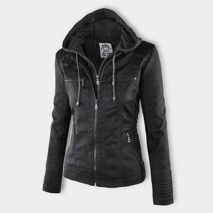 Lucinda | Tailored Hooded Moto Jacket