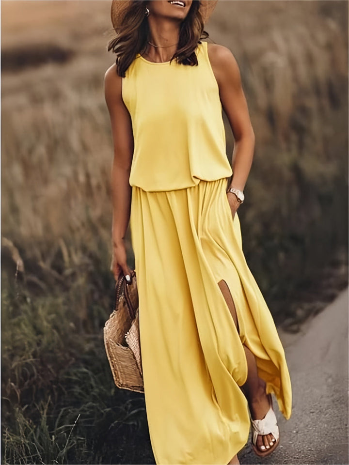 Minerva | Sleeveless Maxi Gown