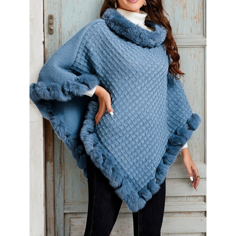 Willow | -Trimmed Oversized Poncho