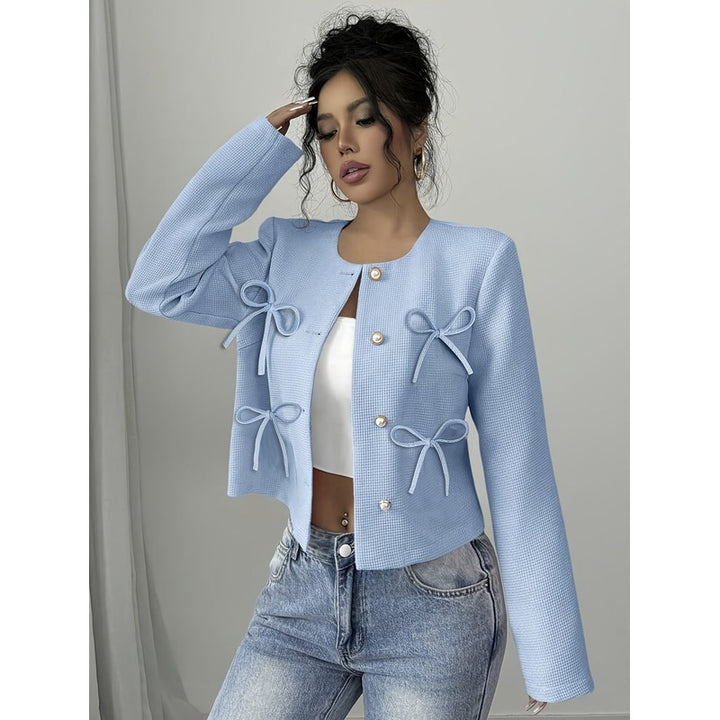 Odette | Cropped Bow-Detail Jacket