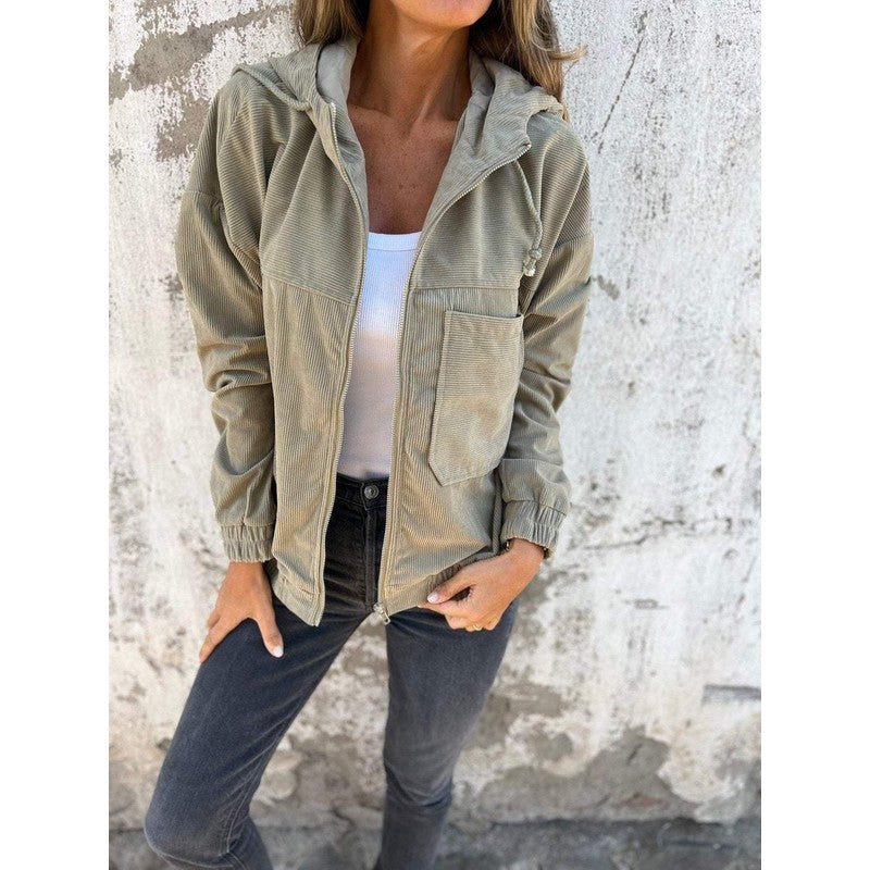 Women Jacket | Lauren Oversized Hooded Zip-Up