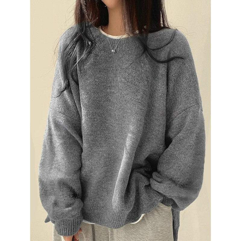 Vida | Oversized Crew Neck Sweater