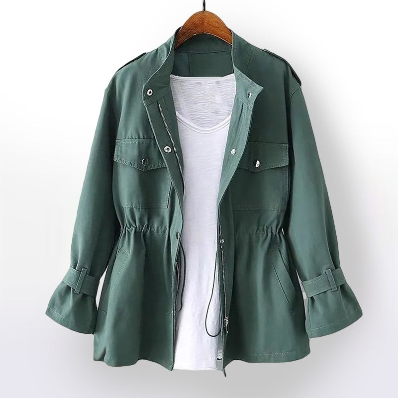 Aurélie | Trench-coat à cordon de serrage et ceinture
