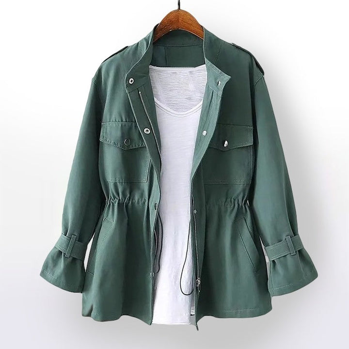 Aurélie | Trench-coat à cordon de serrage et ceinture