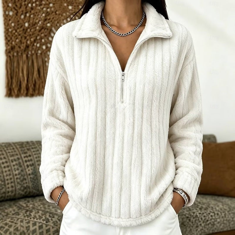 Juliette | Quarter-Zip Collared Sweater