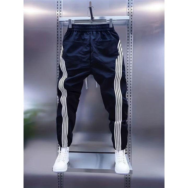 Μάρκους | Ριγέ παντελόνι jogger με πάνελ