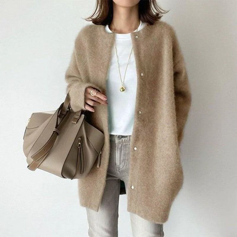 Diana | Button-Front Longline Cardigan