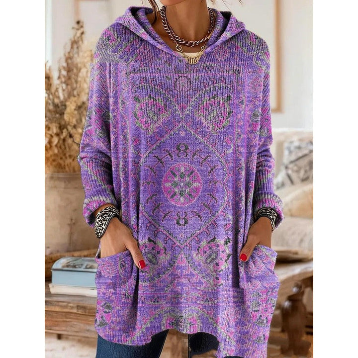 Lizzy | Kapuzen-Tunika mit Retroprint