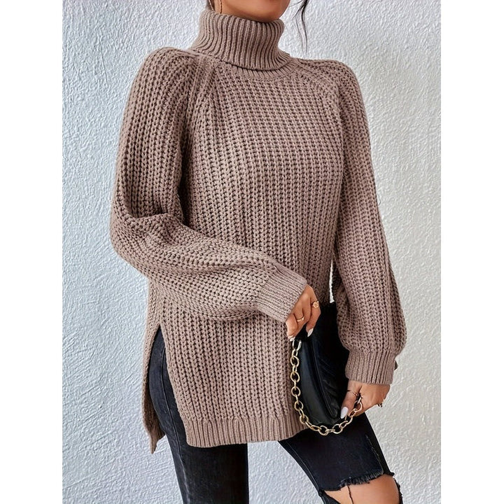 Margot | Chunky Ribbed-Knit Turtleneck Sweater