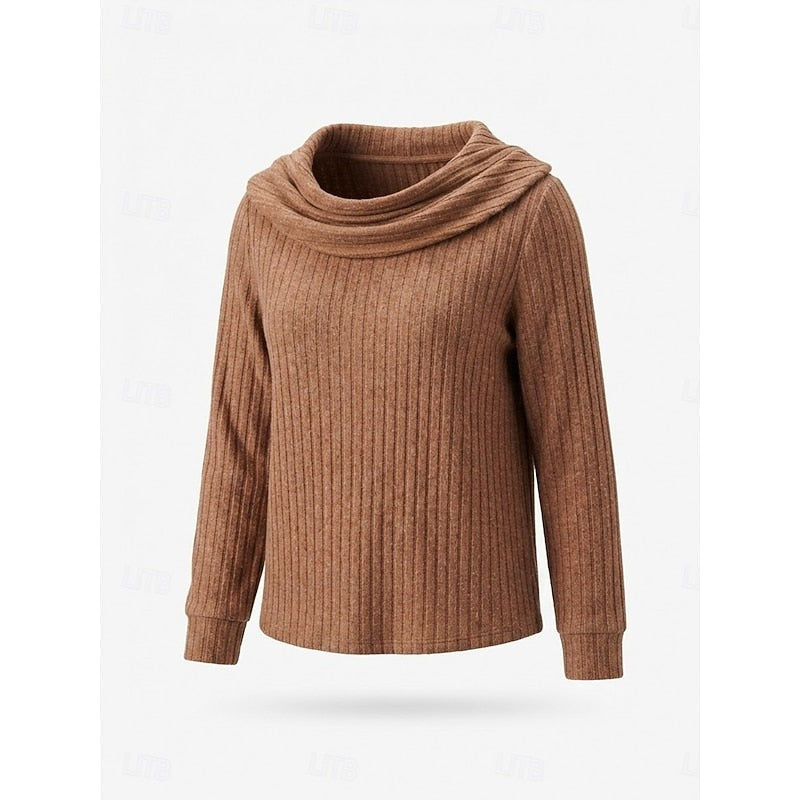 Women's Isadora | Draped Ribbed Knit Top