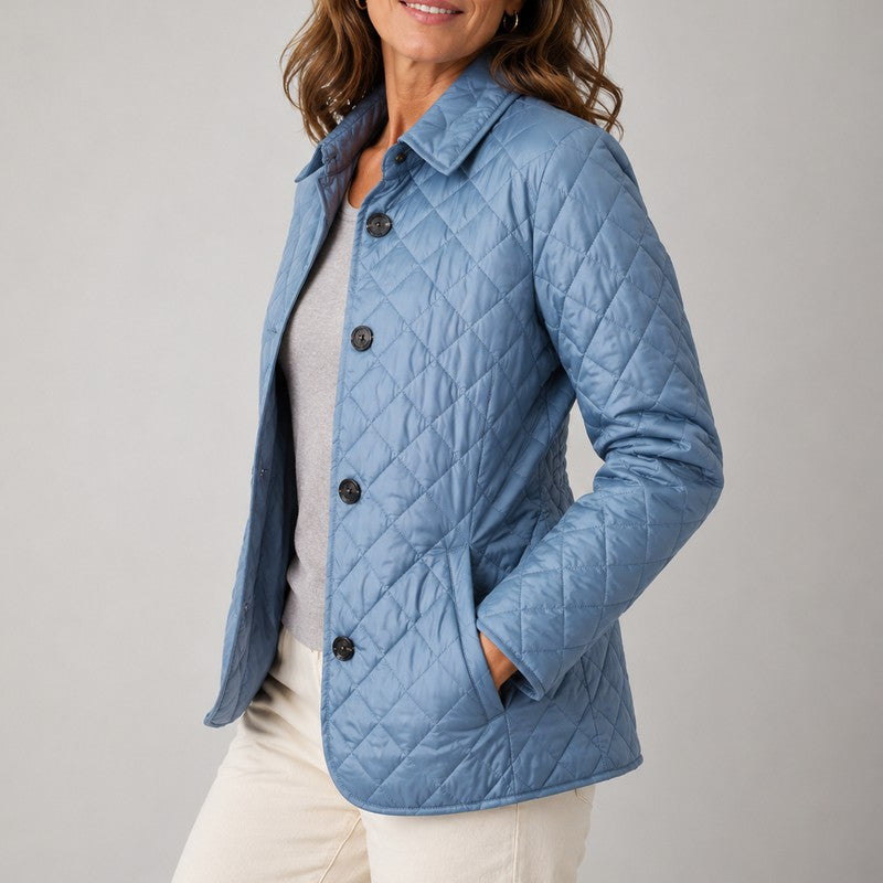 Kelley | Lightweight Button-Front Quilted Jacket