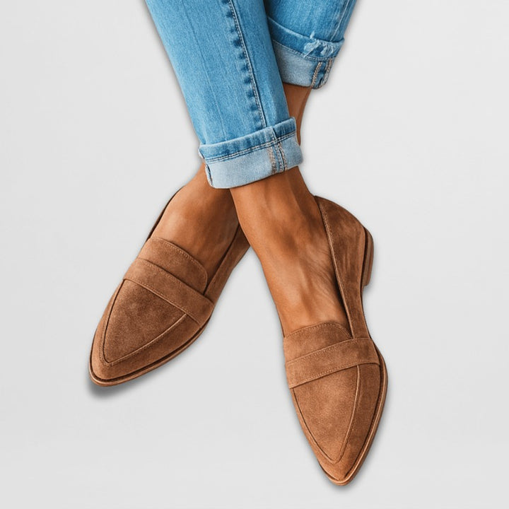 Solène | Pointed-Toe Penny Loafer