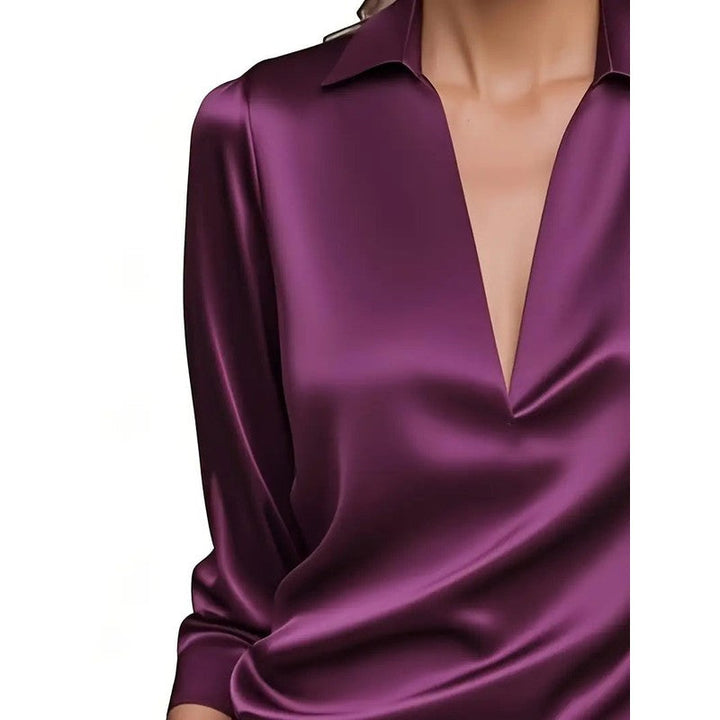 Anna | Soft Structured V-Neck Blouse