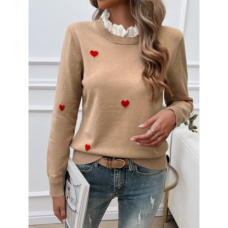 Eleanor | Ribbed Crew Neck Knit Jumper