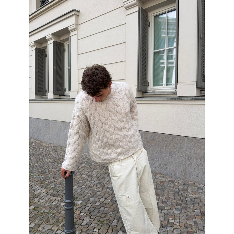 Evelyn | Vintage-Inspired Oversized Cable Knit Sweater