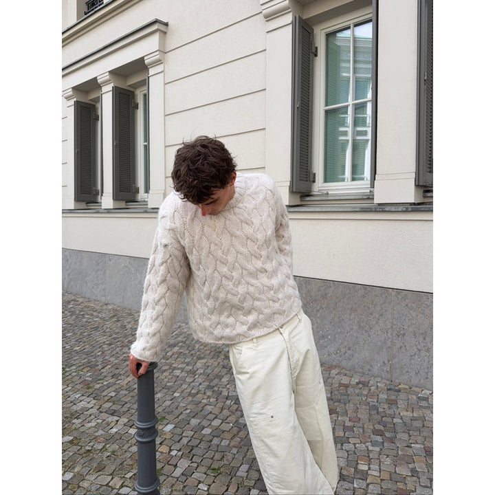 Evelyn | Vintage-Inspired Oversized Cable Knit Sweater