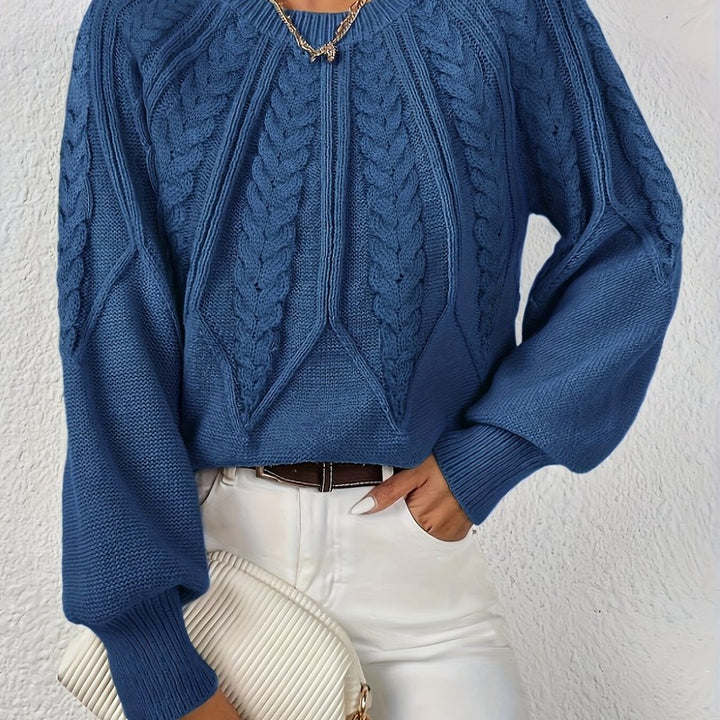 Women's Sweater | Relaxed Cable-Knit Pullover