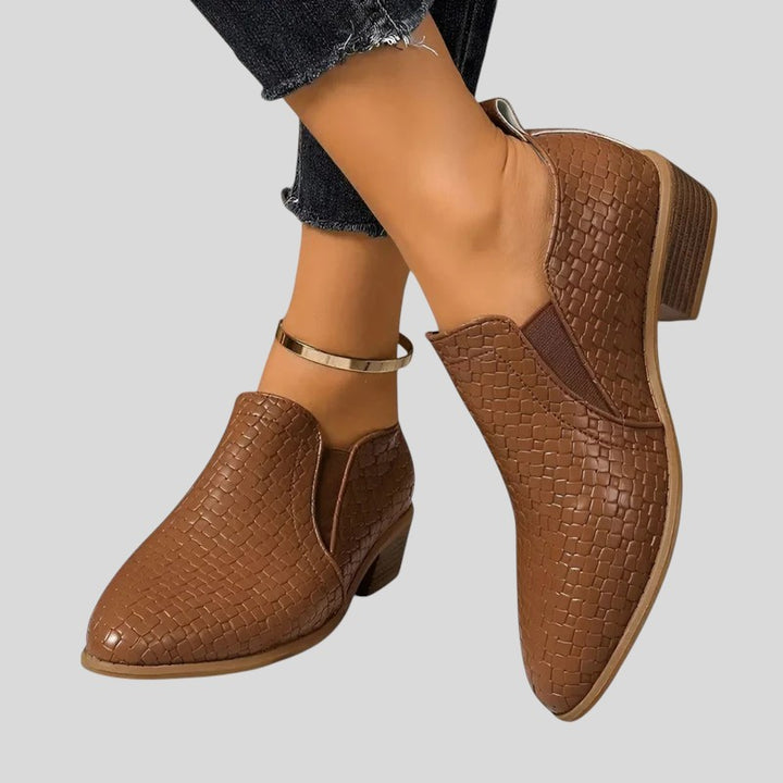 Women's Low Block Heel Ankle Boots