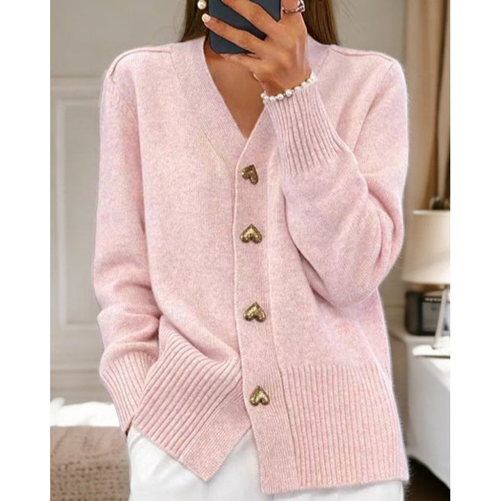 Women's Cardigan | V-Neck Button-Front Knit