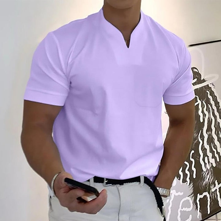 Logan | Structured V-Neck Polo Shirt