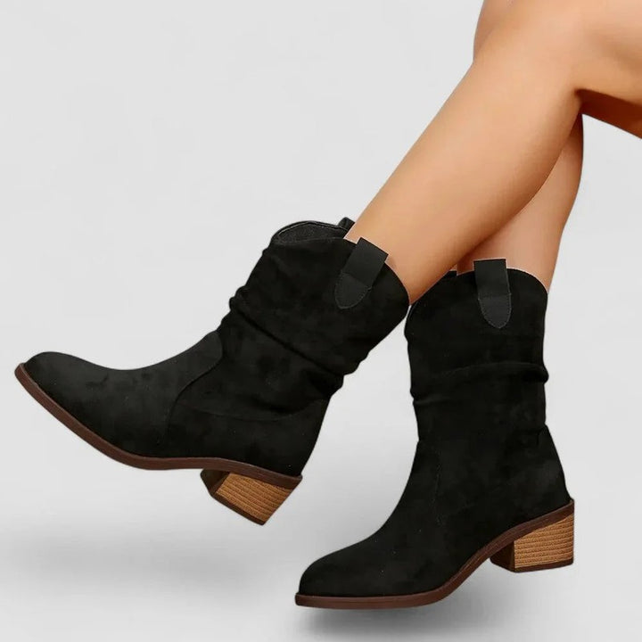 Women Boots | Western Slouch Mid-Calf Boots