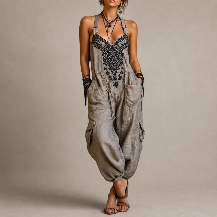 Freya | Bohemian Drop-Crotch Jumpsuit