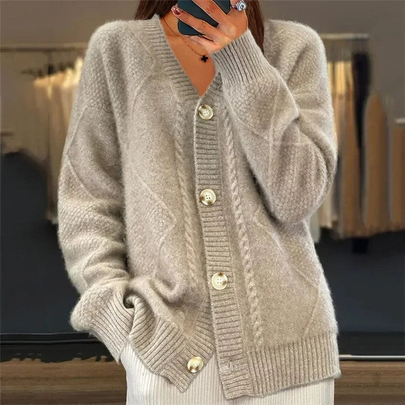 Clara | Textured Knit Cardigan