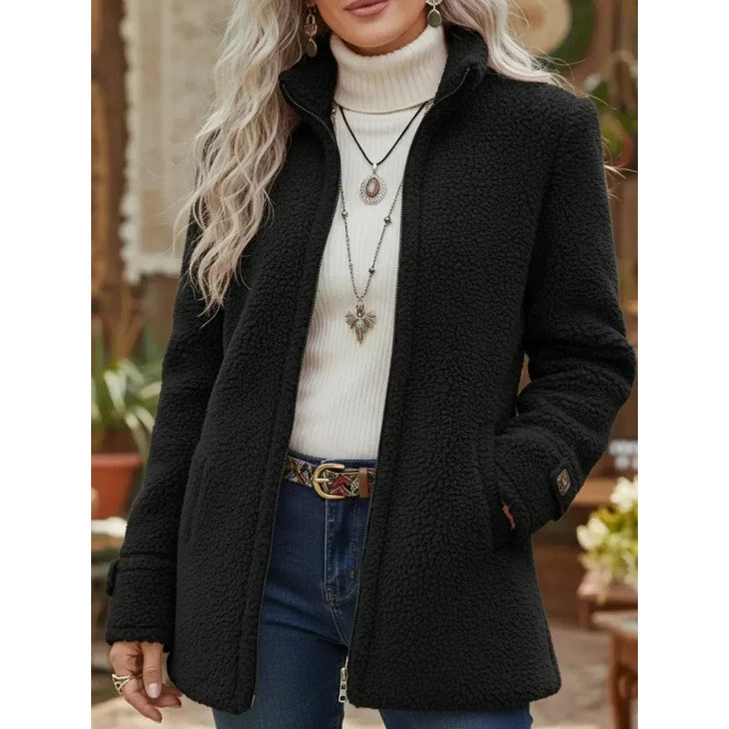 Patricia | Stand-Collar Zip Coat