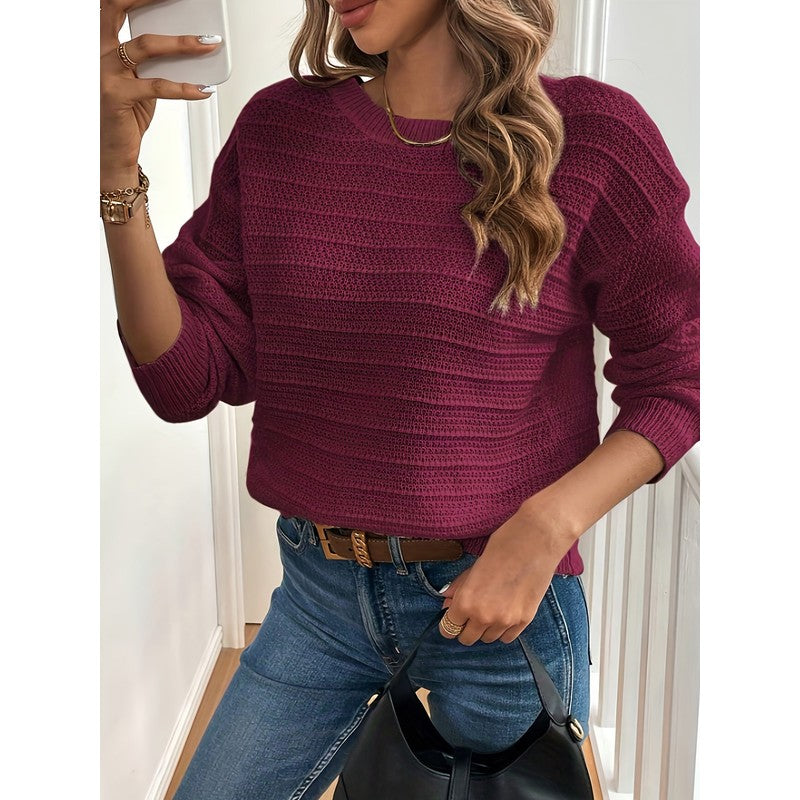 Imogen | Cropped Bow-Back Knit Sweater
