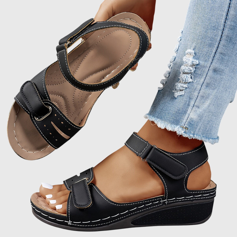 Crystal | Bequeme flache Sandalen
