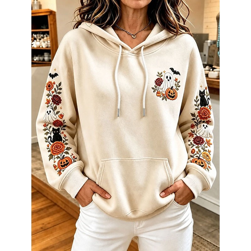 June | Halloween Graphic Pullover Hoodie