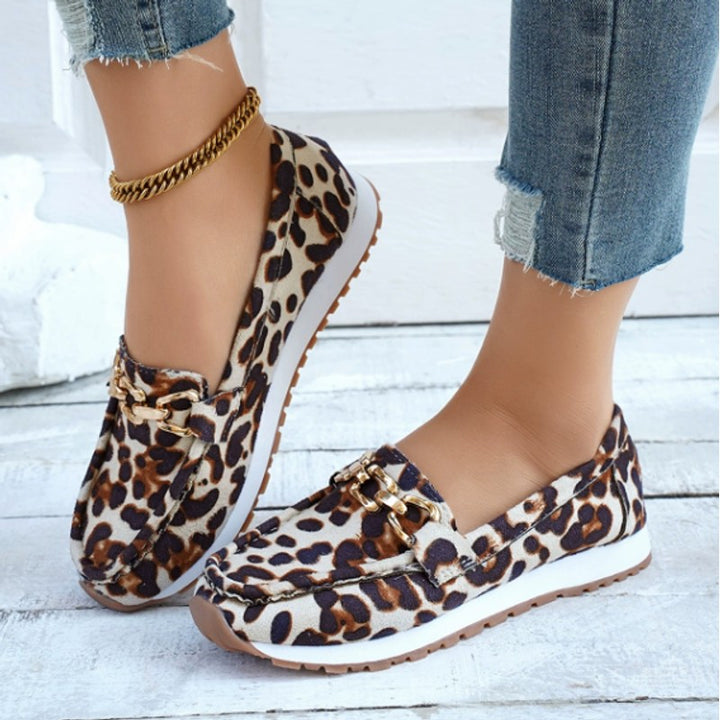 Eleanor | Leopard-Print Wedge Loafers