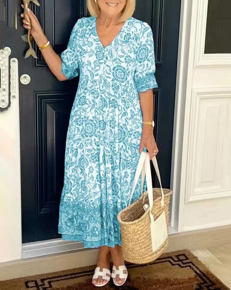 Dorothy | Tiered Floral Maxi Dress