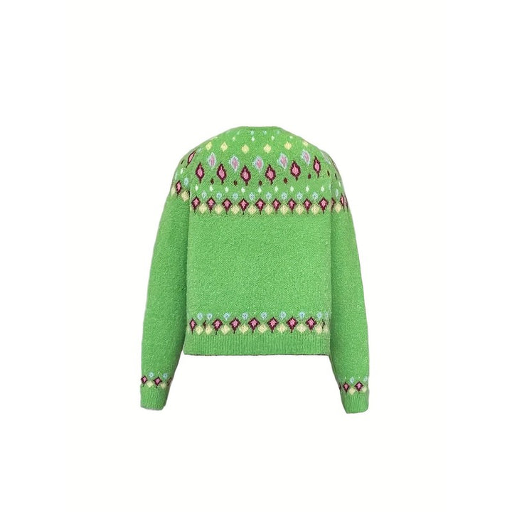 Esme | Nordic Patterned Yoke Cardigan