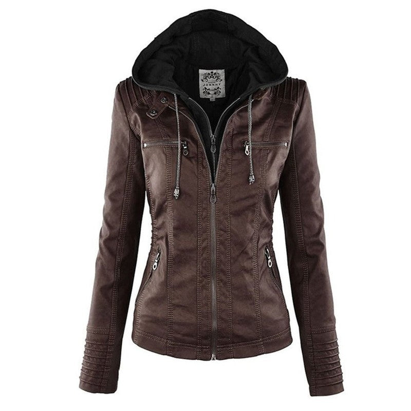 Lucinda | Tailored Hooded Moto Jacket