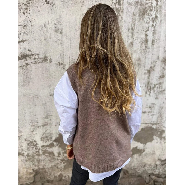 Marzanna | Ribbed Knit Sweater Vest