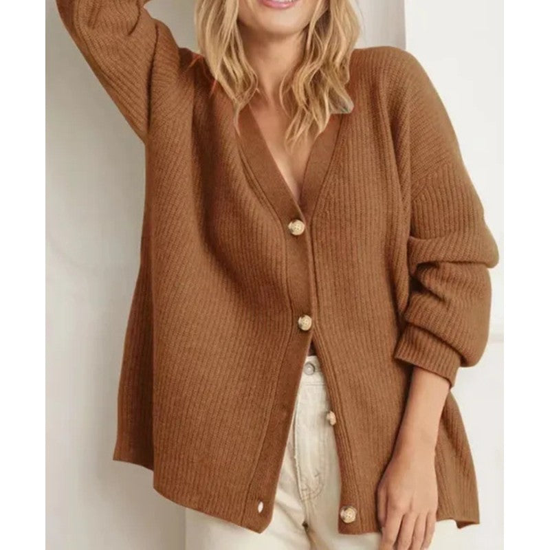 Carmina | Relaxed V-Neck Longline Cardigan