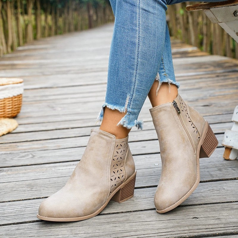 Garance | Western Mid-Heel Boots