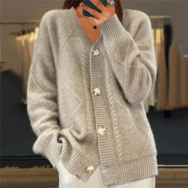 Clara | Textured Knit Cardigan