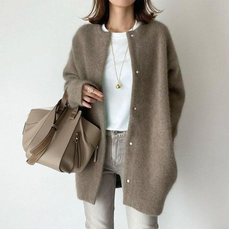 Diana | Button-Front Longline Cardigan