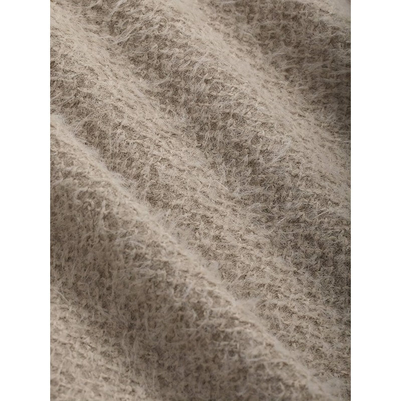 Noreen | Women's Fitted Fuzzy Knit Top