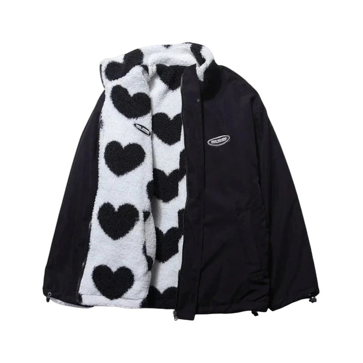 Sommerfeld | Reversible Heart-Pattern Jacket