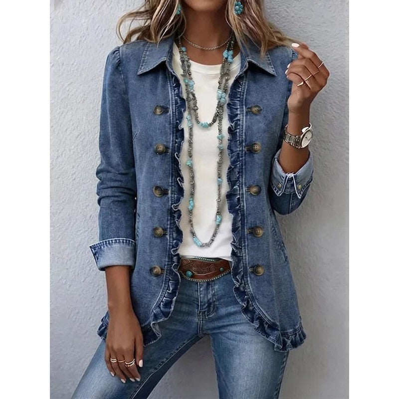 Maeve | Structured Ruffled Jacket