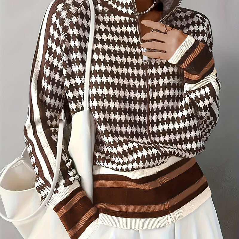 Yvonne | Zip-Front Relaxed Fit Cardigan