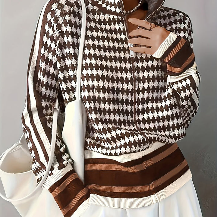 Yvonne | Zip-Front Relaxed Fit Cardigan
