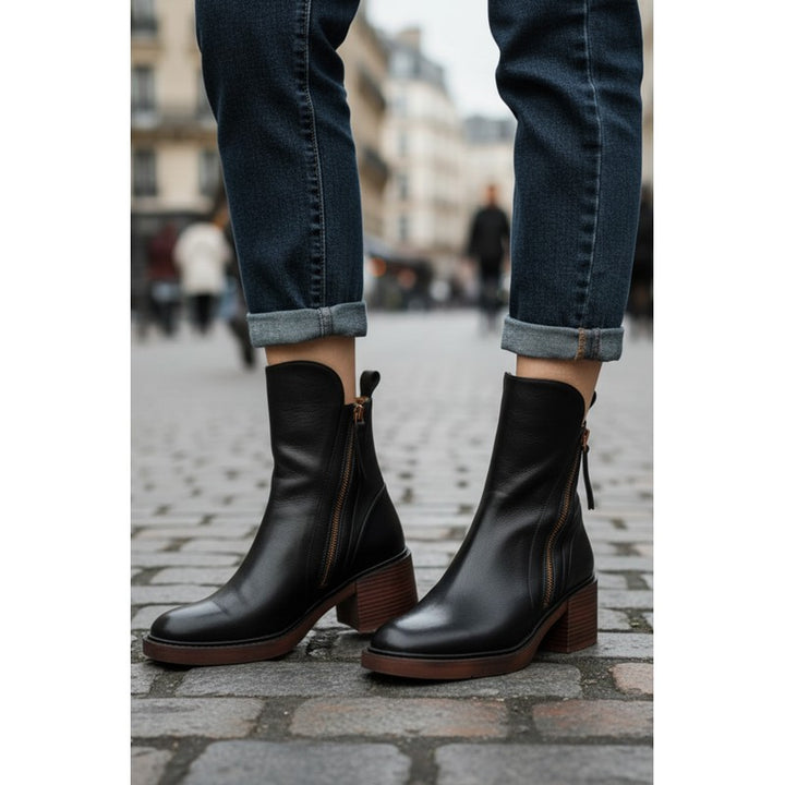 Pernelle | Square Heel Ankle Boots