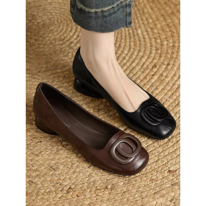 Amelia | Square-Toe Ballet Flats