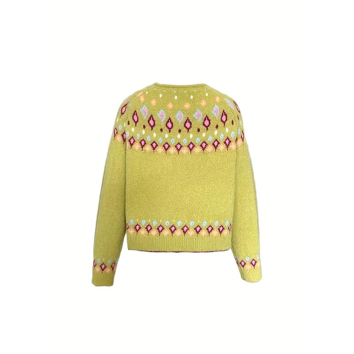 Esme | Nordic Patterned Yoke Cardigan